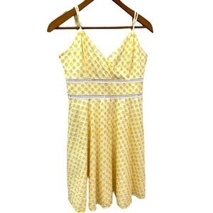 Girls Embroidered Yellow Flower Dress